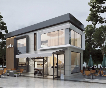 Modern Appearance Of Commercial Building-ID:265206104