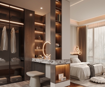 Modern Clothes Storage Area-ID:193103081