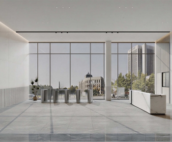 Modern Office Reception Desk-ID:442620997