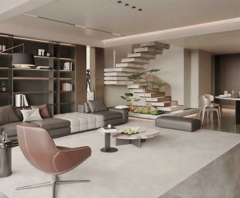 Modern A Living Room-ID:941312079