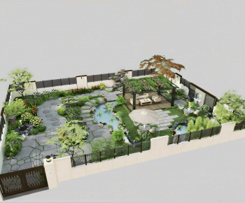 Modern Courtyard/landscape-ID:717618942