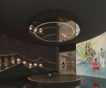 New Chinese Style Exhibition Hall-ID:768477923