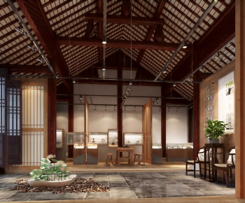 New Chinese Style Exhibition Hall-ID:814697039