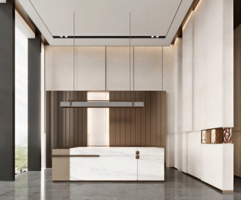 Modern Office Reception Desk-ID:400860079