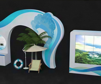 Modern Exhibition Hall-ID:798795948