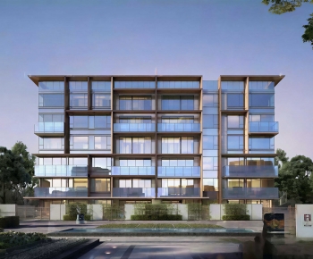 Modern Residential Building-ID:747288946