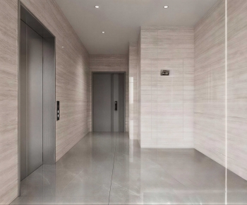 Modern Office Elevator Hall-ID:436695101