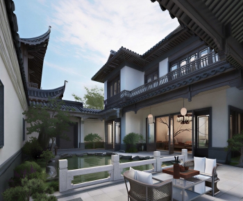 New Chinese Style Courtyard/landscape-ID:112003097