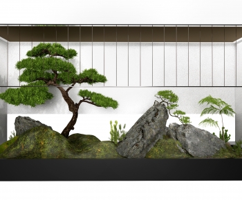 Modern New Chinese Style Chinese Style Plant Landscaping-ID:415273907