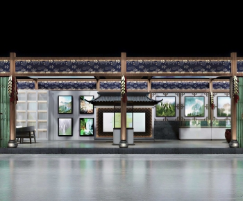 New Chinese Style Exhibition Hall-ID:237479937
