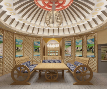 New Chinese Style Dining Room-ID:620554928