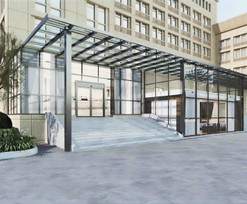 Modern Facade Element-ID:471847064