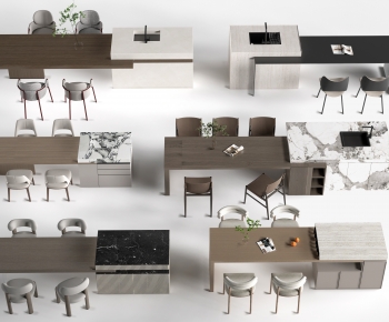 Modern Dining Table And Chairs-ID:403923037