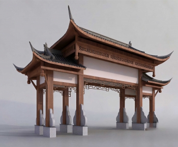New Chinese Style Facade Element-ID:212218057