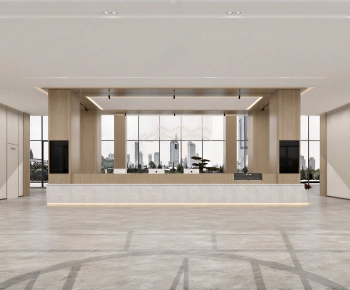 Modern Office Reception Desk-ID:606339934