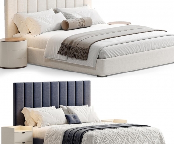 Modern Double Bed-ID:355489972