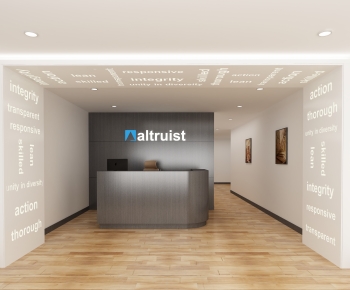 Modern Office Reception Desk-ID:960470919