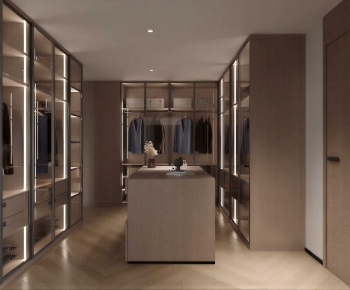 Modern Clothes Storage Area-ID:584228996