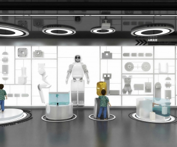 Modern Exhibition Hall-ID:487880953