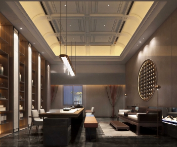 New Chinese Style Teahouse Tea House-ID:608448032