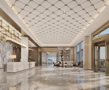 Modern Office Reception Desk-ID:444686891