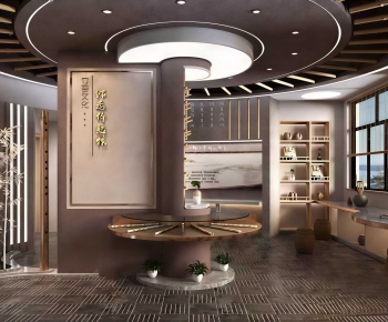 New Chinese Style Exhibition Hall-ID:107760475