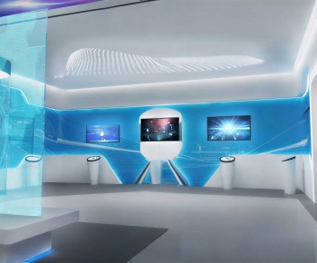 Modern Exhibition Hall-ID:649115095