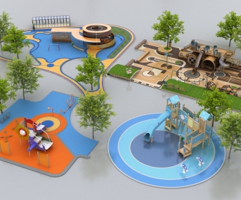 Modern Park Landscape-ID:437938935