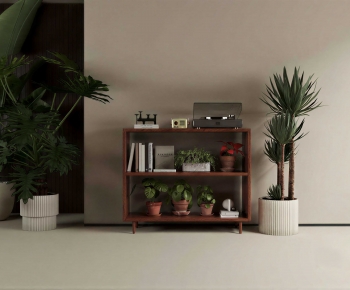 Modern Potted Green Plant-ID:214488989
