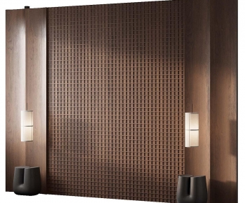 Wabi-sabi Style TV Wall-ID:304785012