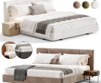 Modern Double Bed-ID:960230113