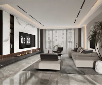 Modern A Living Room-ID:390788083