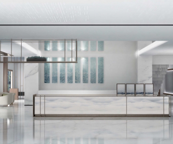 Modern Office Reception Desk-ID:567711117