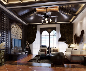 Southeast Asian Style A Living Room-ID:855747949