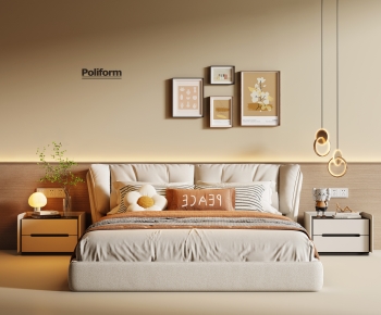 Modern Double Bed-ID:267963893