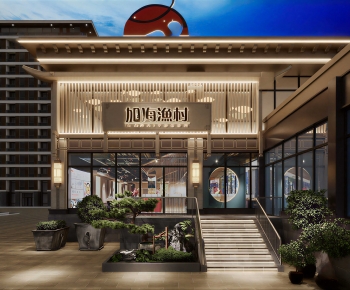 New Chinese Style Facade Element-ID:231590038