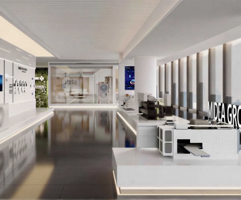 Modern Exhibition Hall-ID:580846075