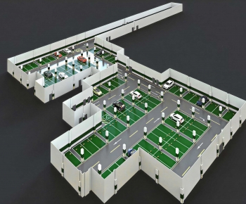 Modern Underground Parking Lot-ID:462802897