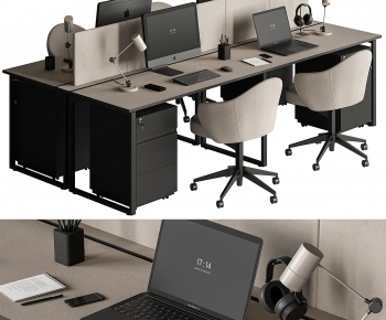 Modern Office Desk And Chair-ID:860672004