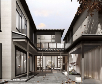 New Chinese Style Courtyard/landscape-ID:816740996