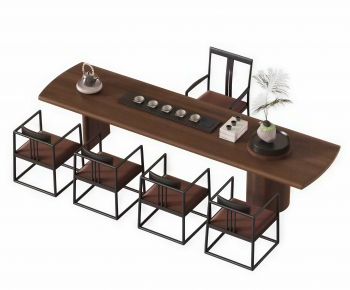 New Chinese Style Tea Tables And Chairs-ID:673240908