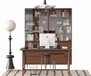 Modern Computer Desk And Chair-ID:834547042