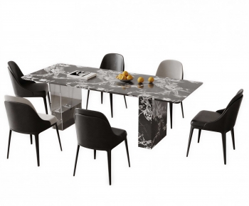 Modern Dining Table And Chairs-ID:614885097