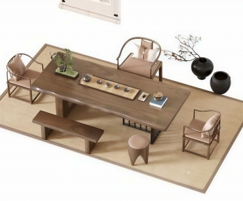 New Chinese Style Tea Tables And Chairs-ID:142960077