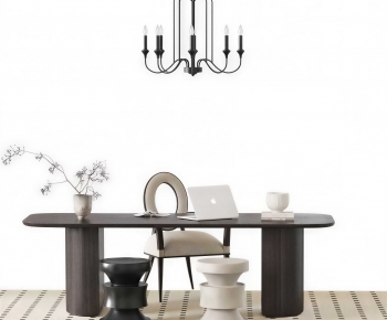 Modern Computer Desk And Chair-ID:265877962