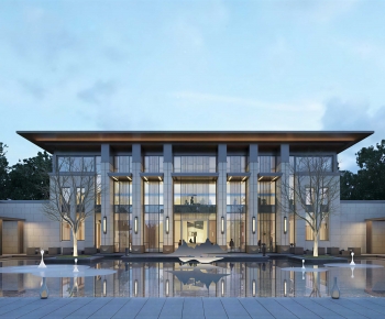 Modern Appearance Of Commercial Building-ID:992074011