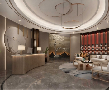 New Chinese Style Lobby Hall-ID:639781954