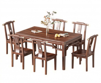 Chinese Style Dining Table And Chairs-ID:582320773