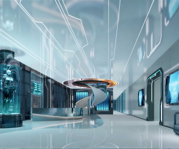 Modern Exhibition Hall-ID:754239683