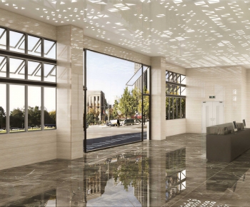 Modern Office Reception Desk-ID:469628109